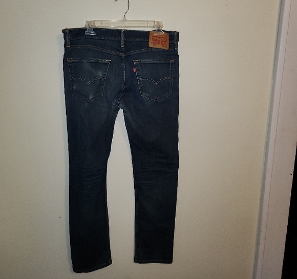 Levi's Dark Blue Slim Men's Jeans - Picture 3 of 4